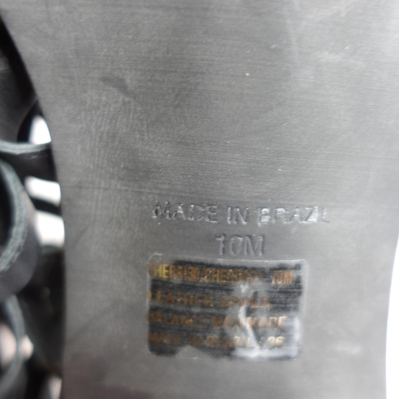 Women's Steve Madden Gladiator Heeled Sandals Size 10M Black - Picture 8 of 8